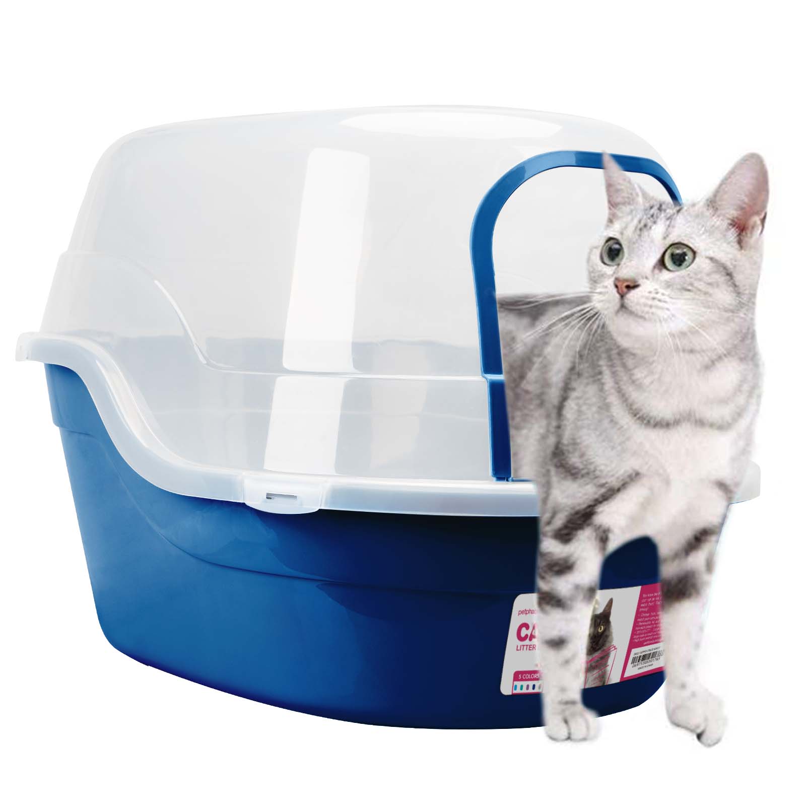 Jumbo hooded best sale cat litter box