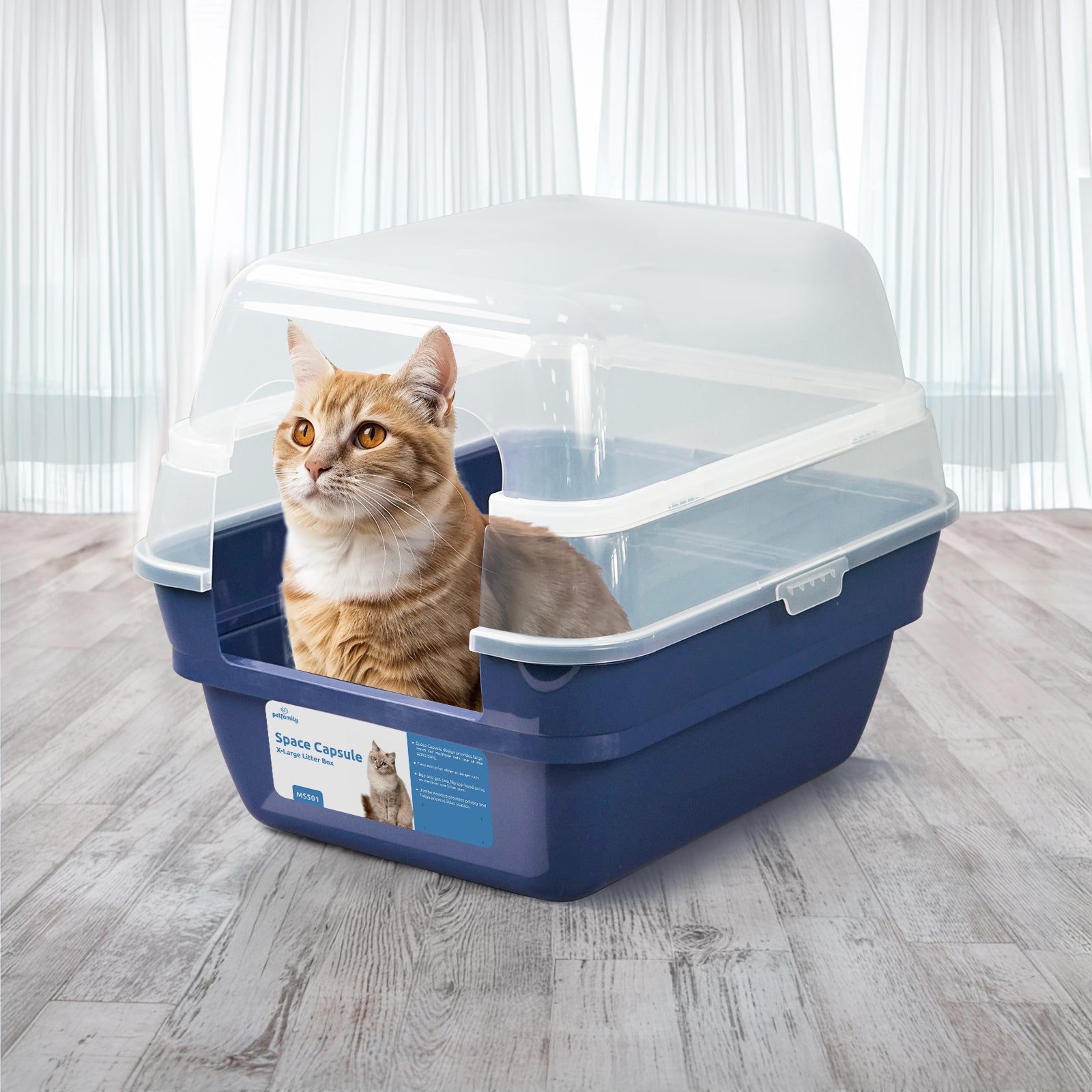 Space Capsule Cat Litter Box